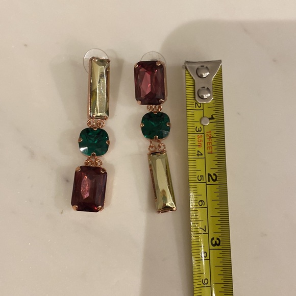 Gemstone drop earrings - Picture 4 of 4